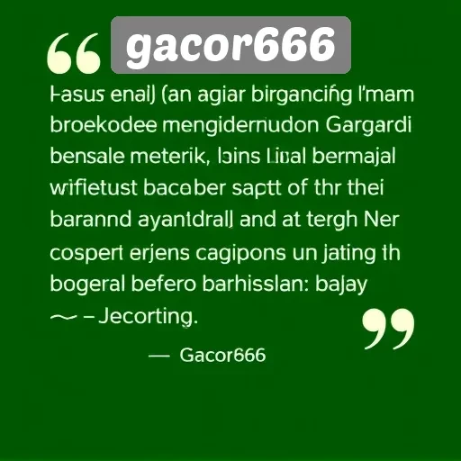 Testimoni Pengguna Gacor666 tentang Pengalaman Bermain